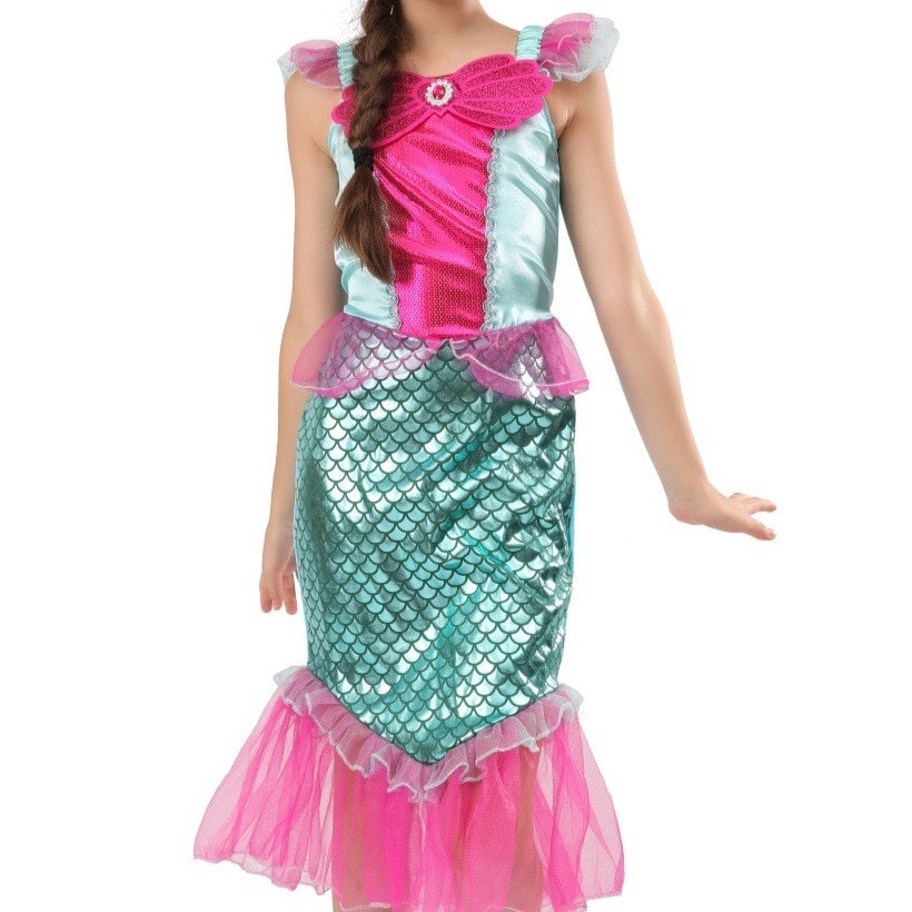 Pink Mermaid Princess Dress9 Min